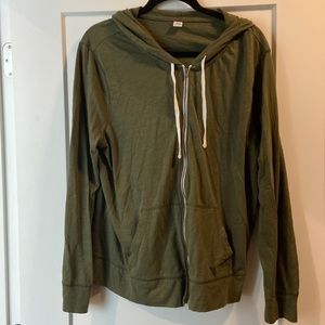 Light weight zip up hoodie